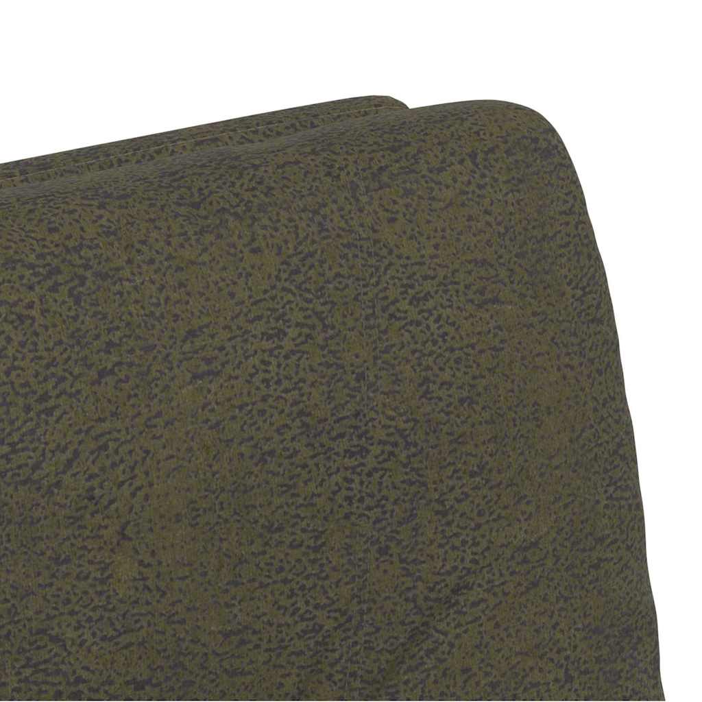 Sedie da Pranzo con Ruote 2 pcs Verde militare 57 x 67 x 95 cm