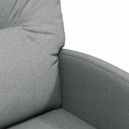 Sedie da Pranzo con Ruote 2 pcs Grigio chiaro 57 x 67 x 95 cm