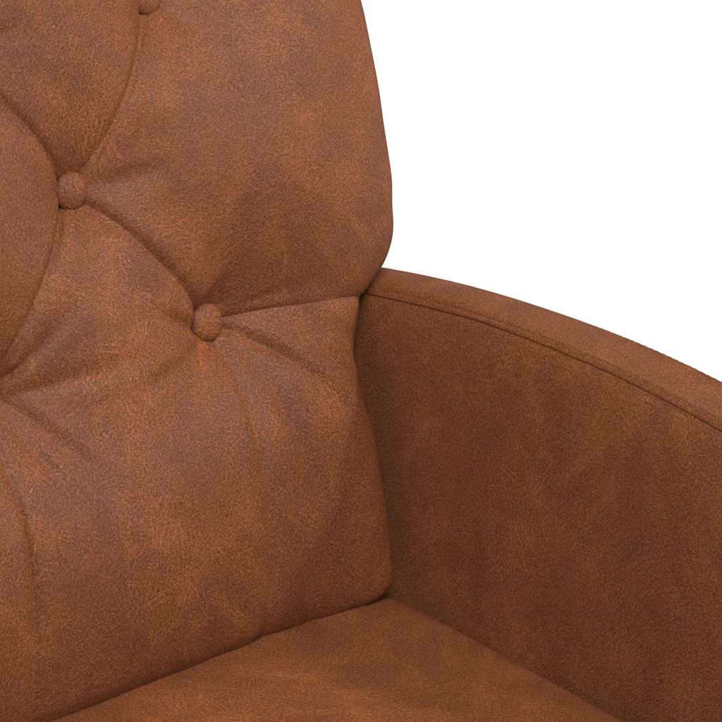 Sedie da Pranzo con Ruote 2 pcs Marrone 58 x 67 x 97 cm