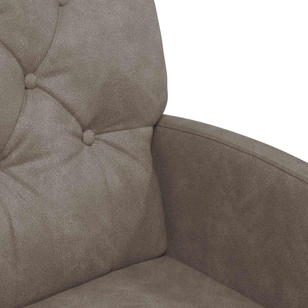 Sedie da Pranzo con Ruote 2 pcs Grigio 58 x 67 x 97 cm