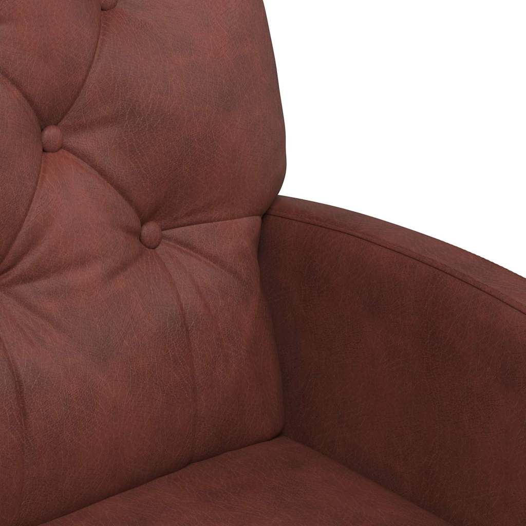 Sedie da Pranzo con Ruote 2 pcs Marrone lucido 58 x 67 x 97 cm