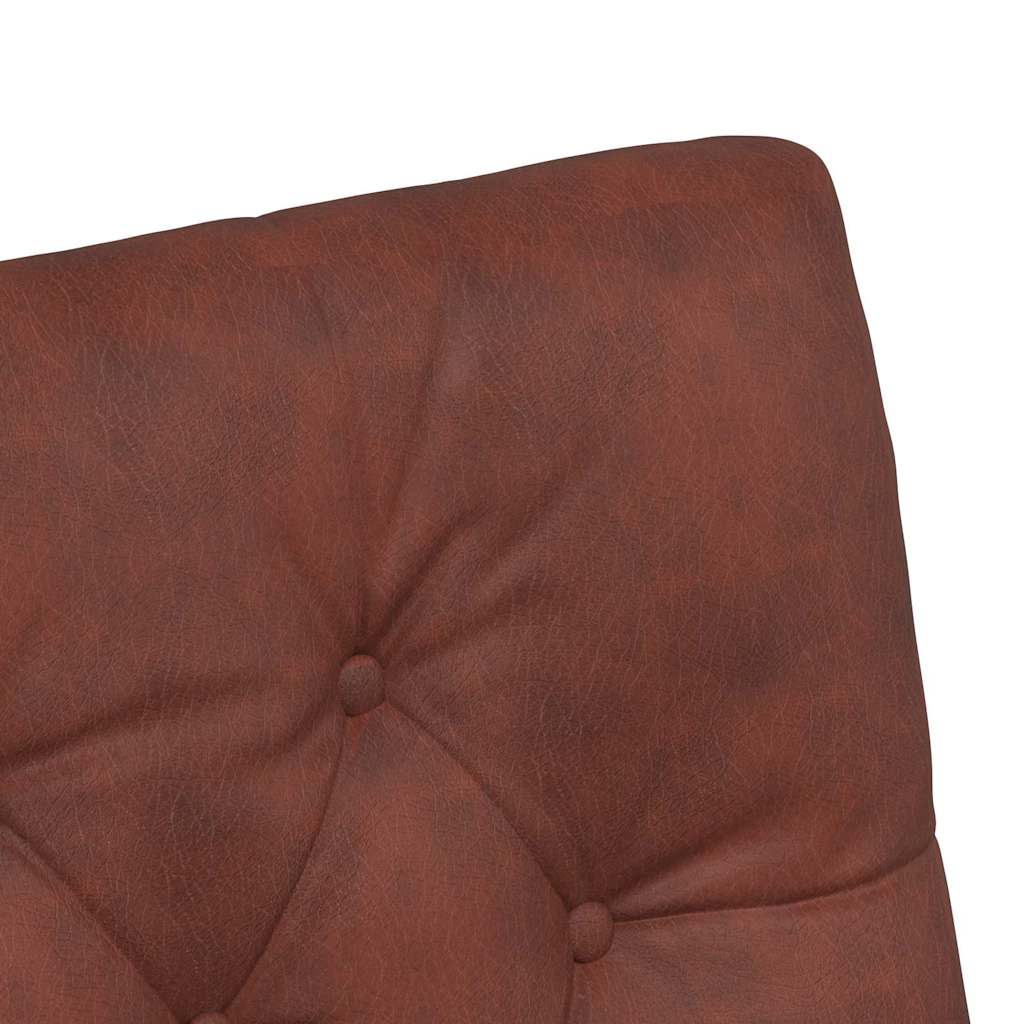 Sedie da Pranzo con Ruote 2 pcs Marrone lucido 58 x 67 x 97 cm