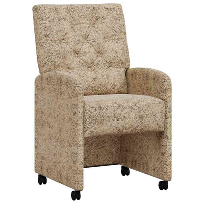 Sedie da Pranzo con Ruote 2 pcs Grigio chiaro 58 x 67 x 97 cm