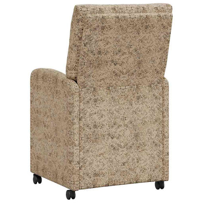 Sedie da Pranzo con Ruote 2 pcs Grigio chiaro 58 x 67 x 97 cm