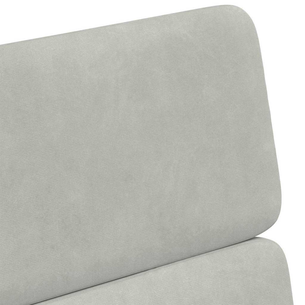 Sedie da Pranzo con Ruote 2 pcs Grigio chiaro 58 x 65 x 98 cm