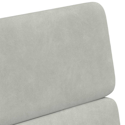 Sedie da Pranzo con Ruote 2 pcs Grigio chiaro 58 x 65 x 98 cm