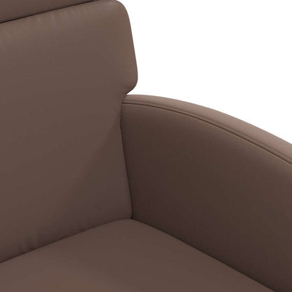 Sedie da Pranzo con Ruote 2 pcs Marrone 58 x 65 x 98 cm