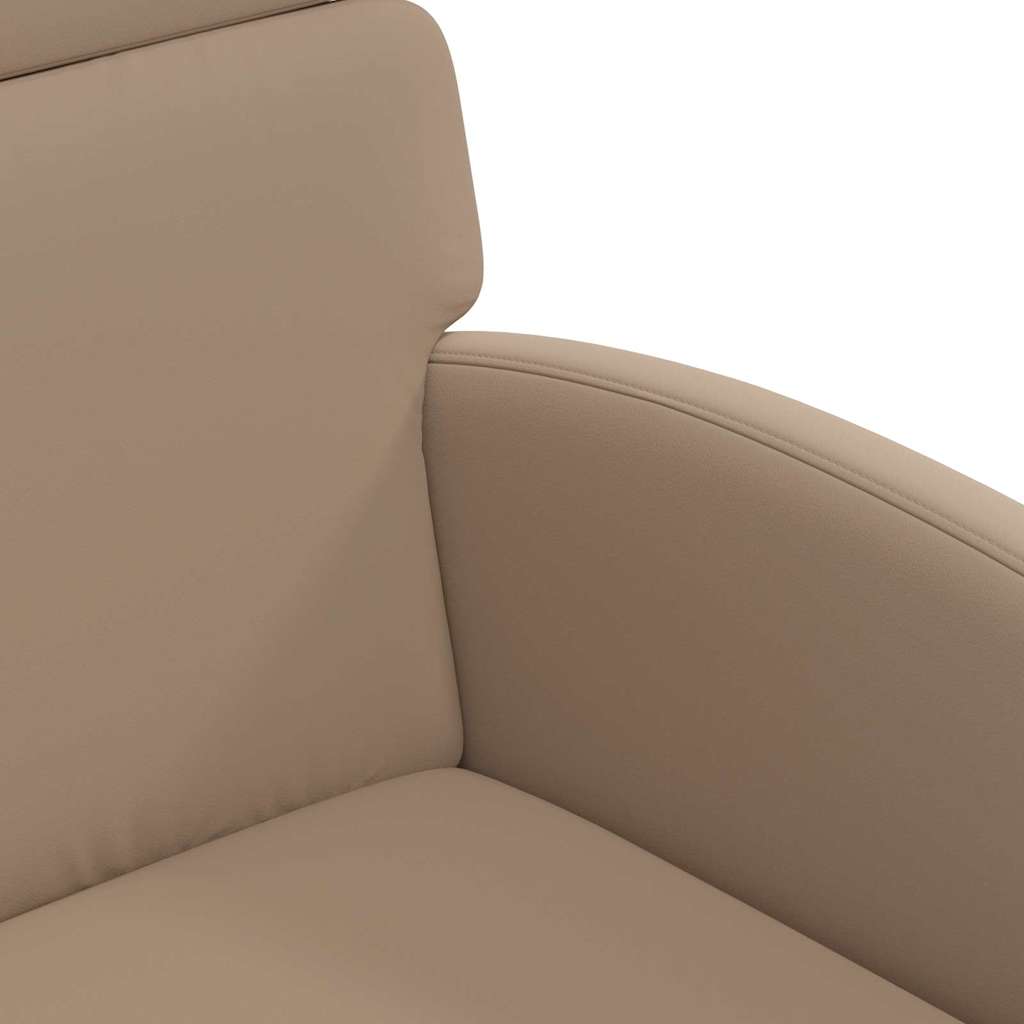 Sedie da Pranzo con Ruote 2 pcs Cappuccino 58 x 65 x 98 cm