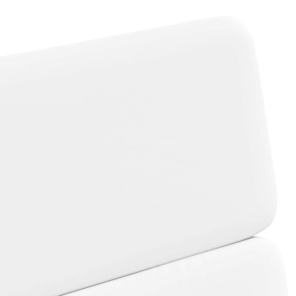 Sedie da Pranzo con Ruote 2 pcs Bianco 58 x 65 x 98 cm