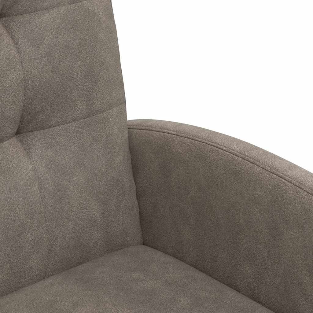 Sedie da Pranzo con Ruote 2 pcs Grigio 58 x 67 x 97 cm