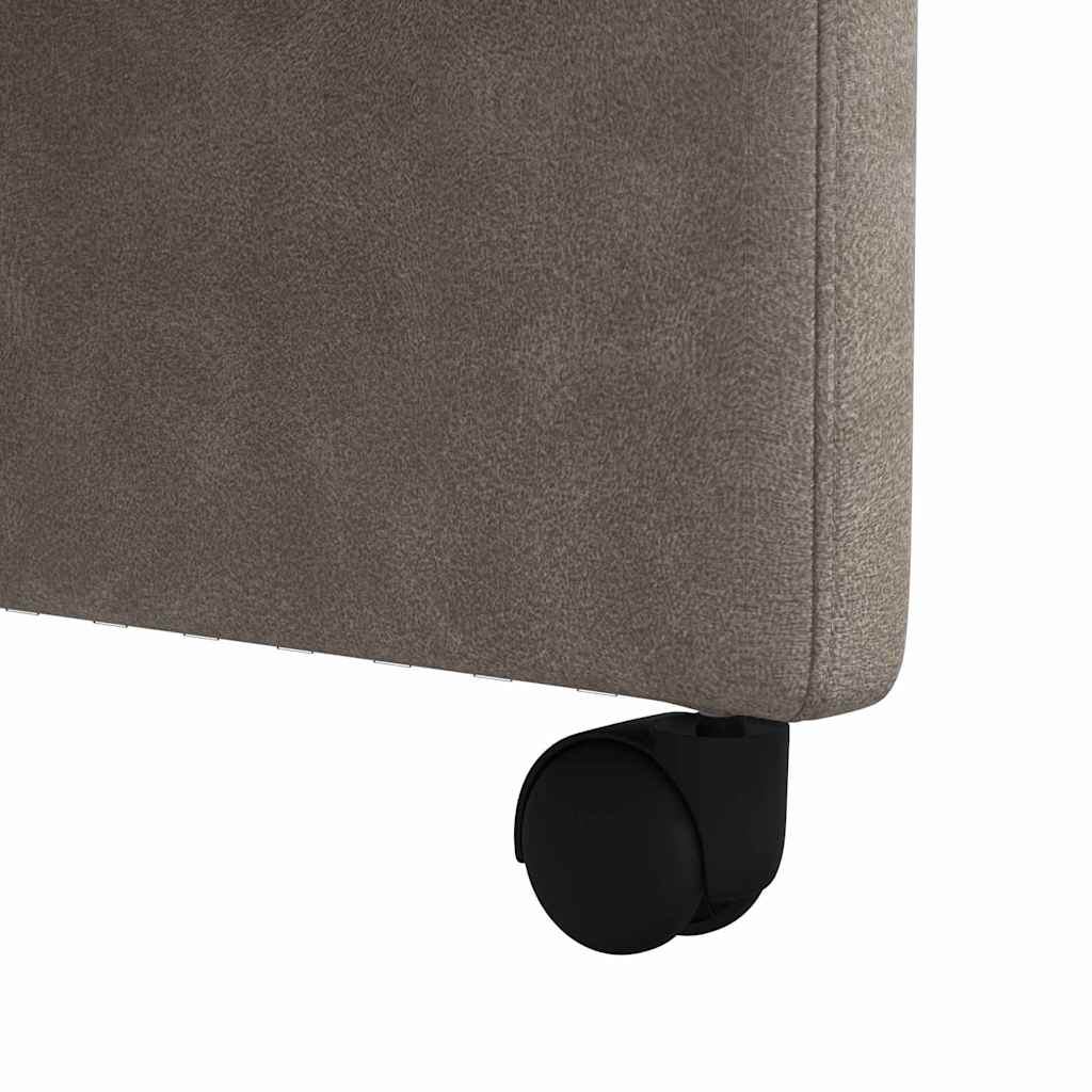 Sedie da Pranzo con Ruote 2 pcs Grigio 58 x 67 x 97 cm