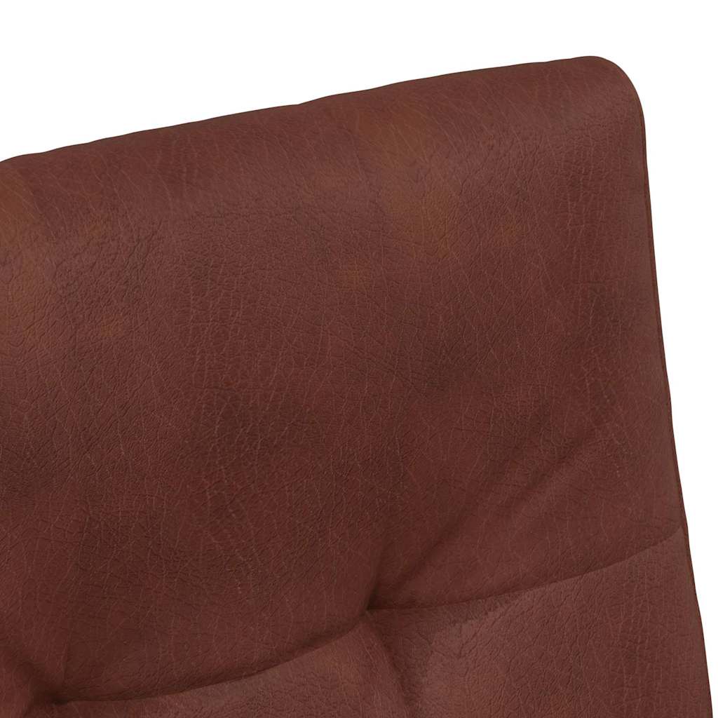 Sedie da Pranzo con Ruote 2 pcs Marrone lucido 58 x 67 x 97 cm