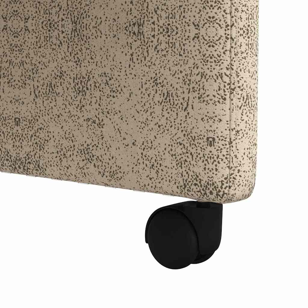 Sedie da Pranzo con Ruote 2 pcs Grigio chiaro 58 x 67 x 97 cm