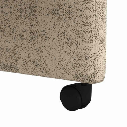 Sedie da Pranzo con Ruote 2 pcs Grigio chiaro 58 x 67 x 97 cm