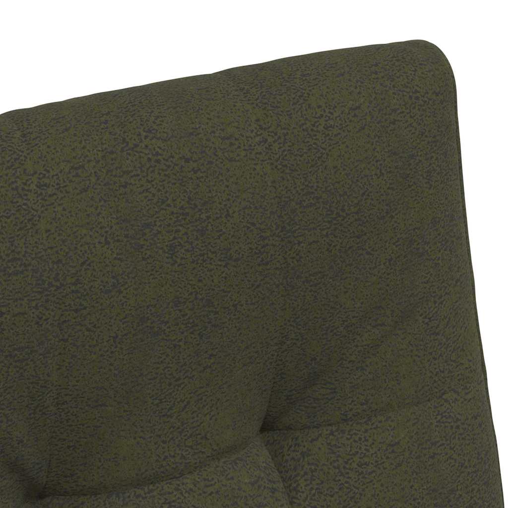 Sedie da Pranzo con Ruote 2 pcs Verde militare 58 x 67 x 97 cm