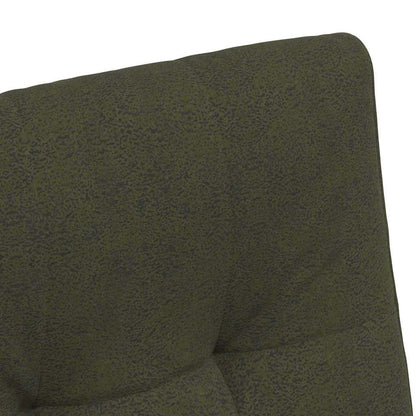 Sedie da Pranzo con Ruote 2 pcs Verde militare 58 x 67 x 97 cm