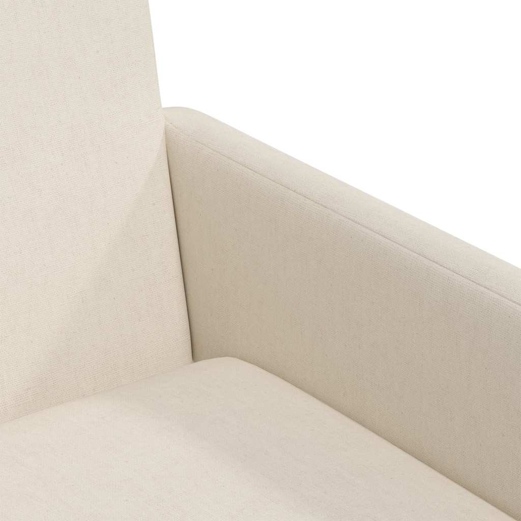 Sedie da pranzo con ruote 2 pcs Beige 57 x 67 x 95 cm Tela