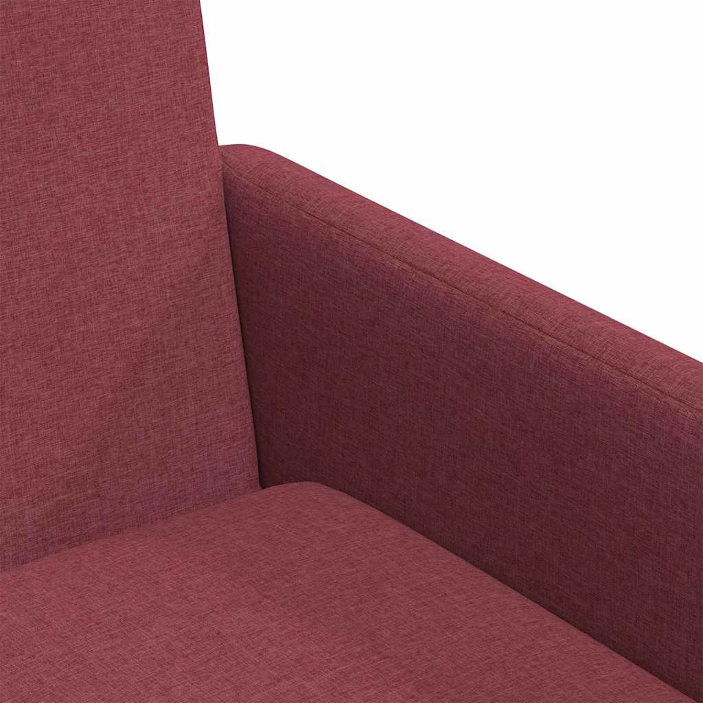 Sedie da pranzo 2 pcs Rosso vino 57 x 67 x 95 cm Tessuto