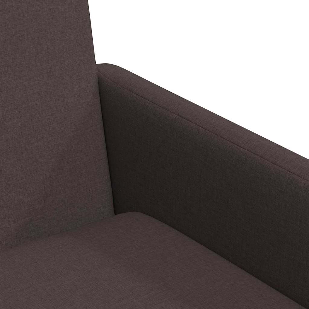 Sedie da pranzo 2 pcs Marrone scuro 57 x 67 x 95 cm Tessuto