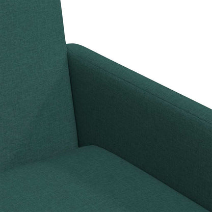 Sedie da pranzo 2 pcs Verde scuro 57 x 67 x 95 cm Tessuto