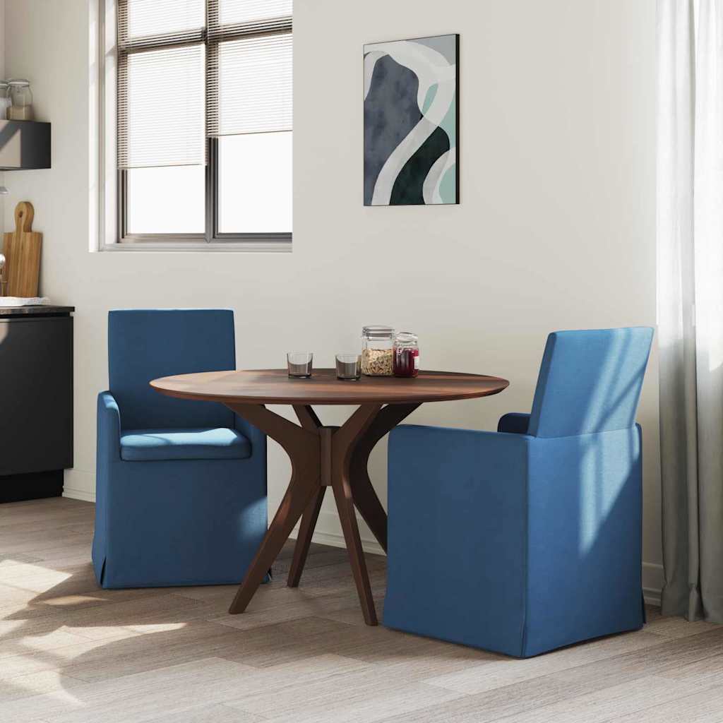 Sedie da pranzo 2 pcs Blu 57 x 67 x 95 cm Tessuto