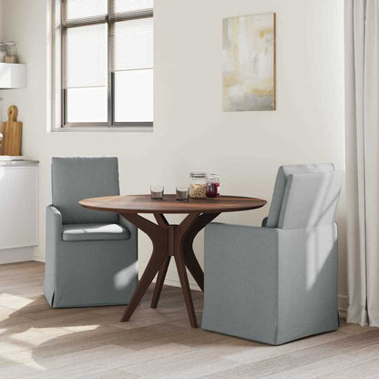 Sedie da pranzo 2 pcs Grigio chiaro 57 x 67 x 98 cm Tessuto