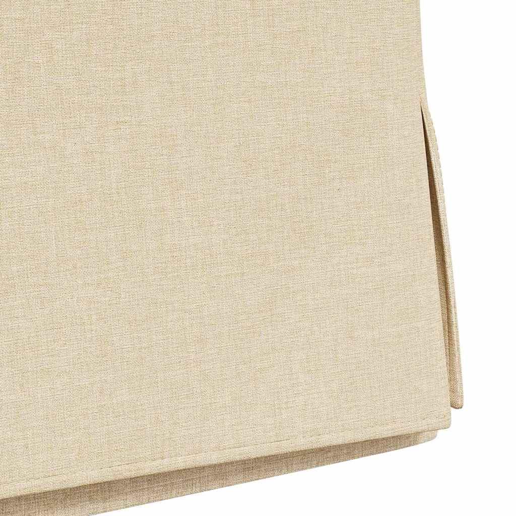 Sedie da pranzo 2 pcs Crema 57 x 67 x 98 cm Tessuto