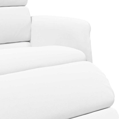 Poltrona reclinabile Bianco 71 x 98 x 106 cm Pelle sintetica