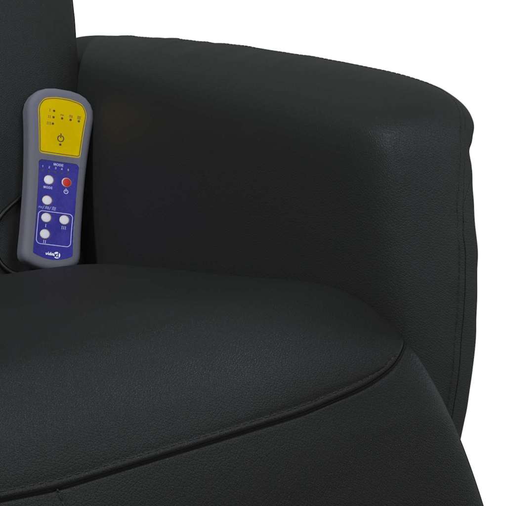 Poltrona Massaggiante Nero 71 x 90 x 105 cm Pelle Sintetica | homemem39