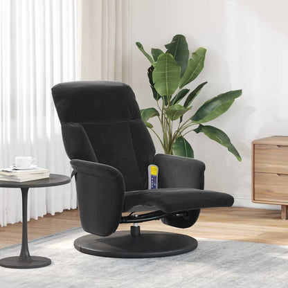 Poltrona Massaggiante Nero 91 x 71 x 105 cm Velluto
