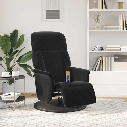 Poltrona Massaggiante Nero 91 x 71 x 105 cm Velluto