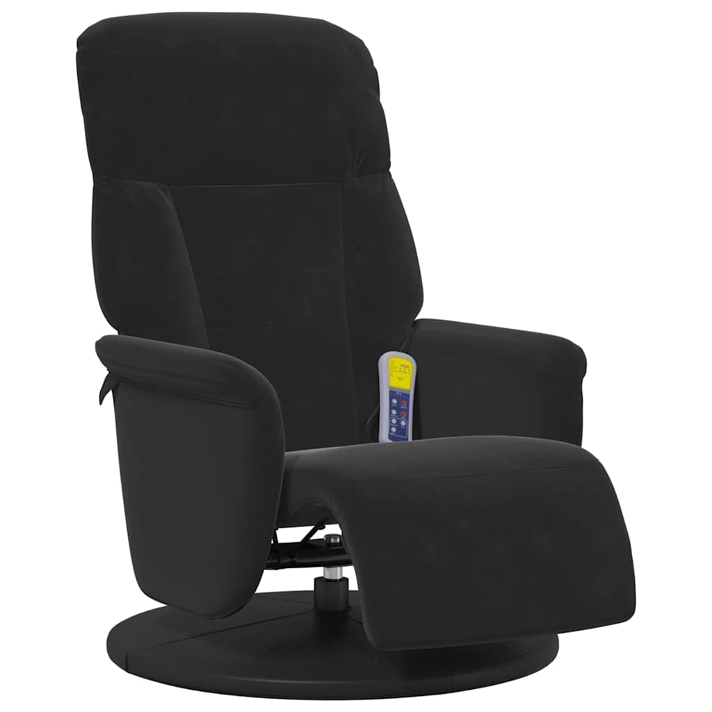 Poltrona Massaggiante Nero 91 x 71 x 105 cm Velluto | homemem39