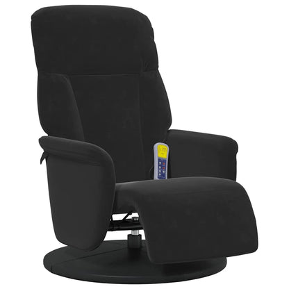 Poltrona Massaggiante Nero 91 x 71 x 105 cm Velluto | homemem39