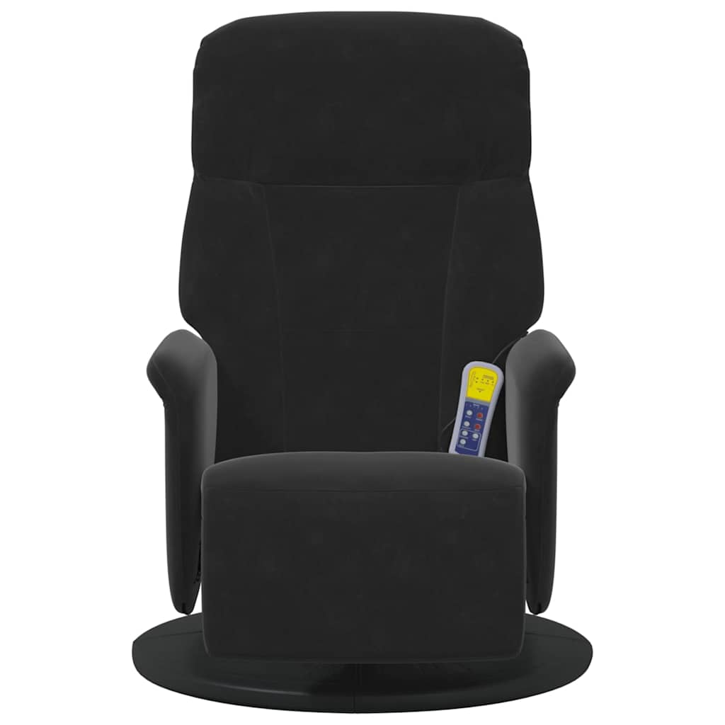 Poltrona Massaggiante Nero 91 x 71 x 105 cm Velluto