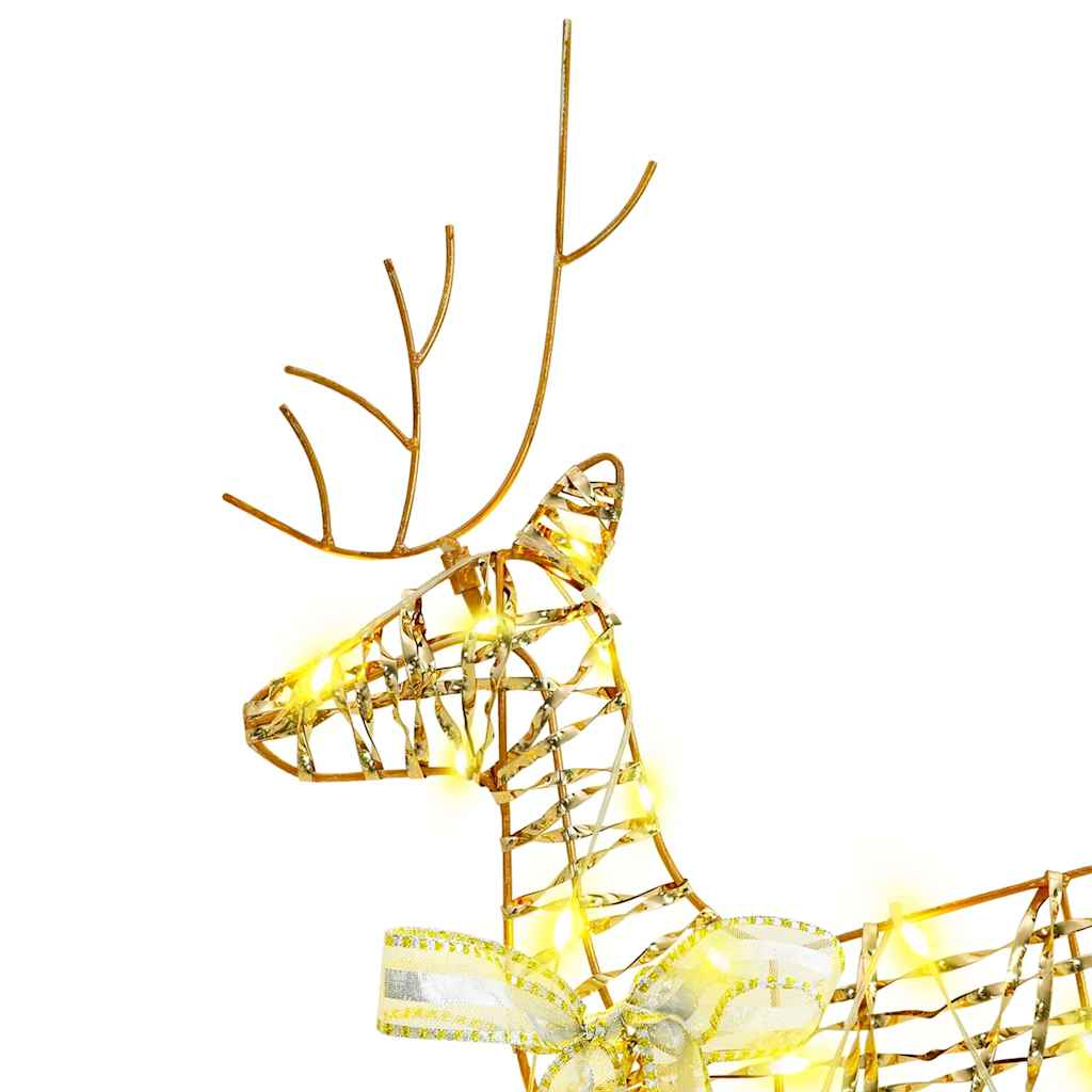 Renne LED con 180 LED 6 pcs Oro PET | homemem39