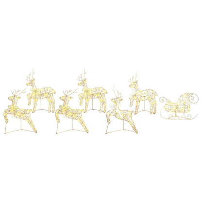Renne LED con 40 LED 7 pcs Oro PET | homemem39