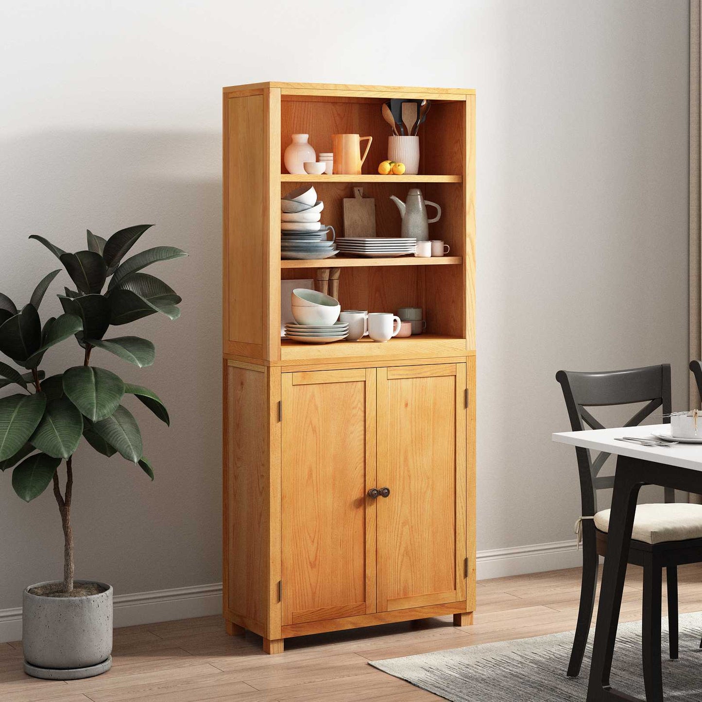 Set di Mobili per Magazzino con porta Marrone Legno multistrato