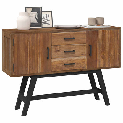 Supporto TV Naturale 110 x 30 x 75 cm Legno di teak solido