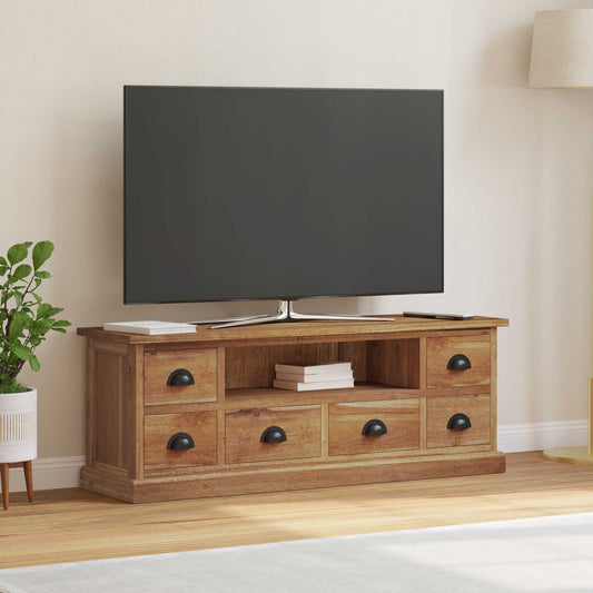 Supporto TV Naturale 110 x 30 x 40 cm Legno di teak solido