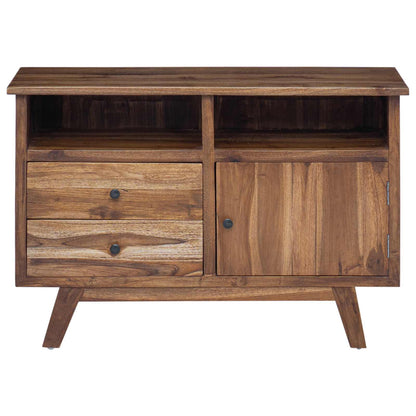 Credenza Naturale 100 x 30 x 68 cm Legno di teak solido