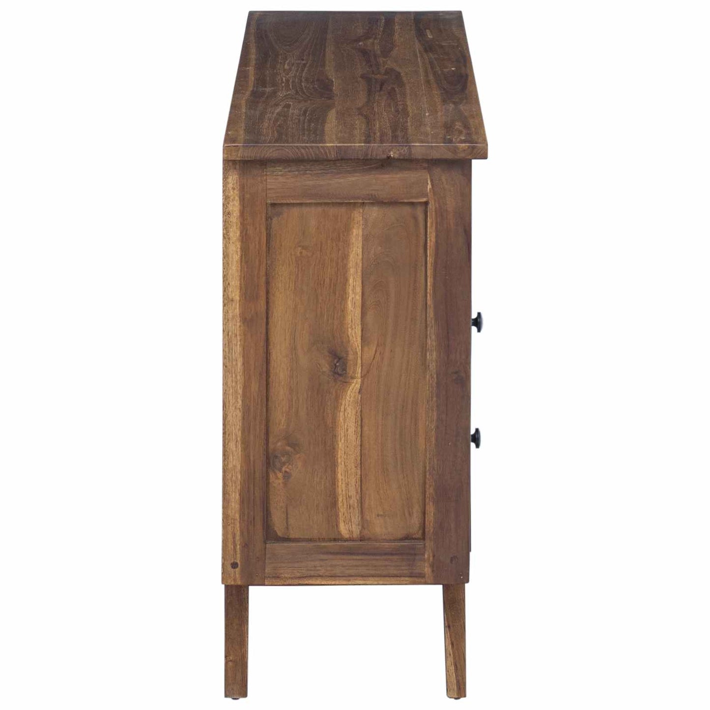 Credenza Naturale 100 x 30 x 68 cm Legno di teak solido