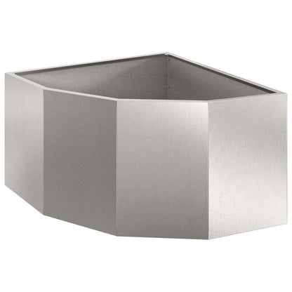 Vaso d'angolo Argento 60 x 60 x 35 cm Acciaio inossidabile