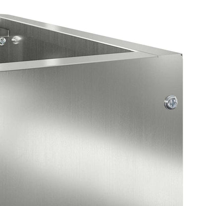 Vaso d'angolo Argento 60 x 60 x 35 cm Acciaio zincato