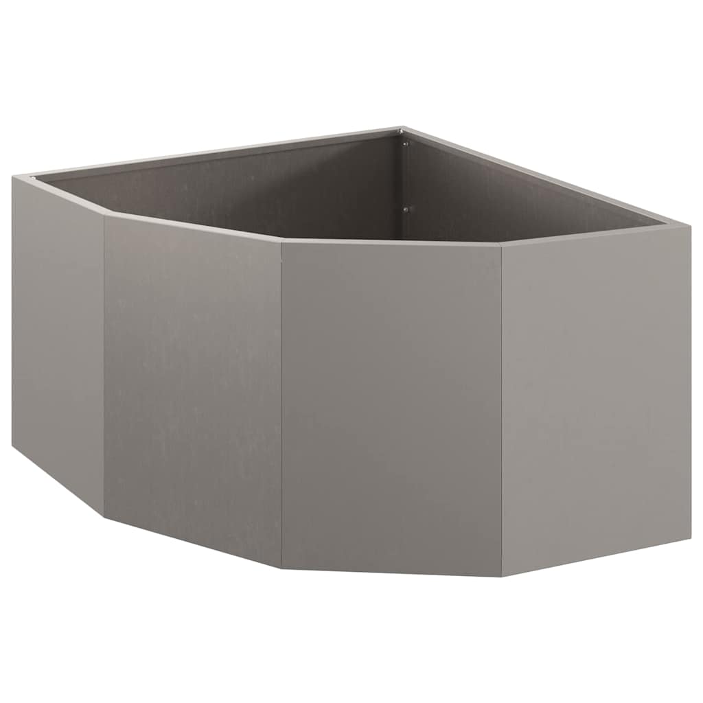 Vaso d'angolo Ruggine 60 x 60 x 35 cm acciaio corten