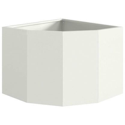 Vaso d'angolo Bianco 45 x 45 x 35 cm Acciaio