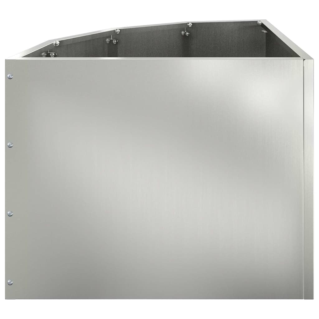 Vaso d'angolo Argento 45 x 45 x 35 cm Acciaio zincato