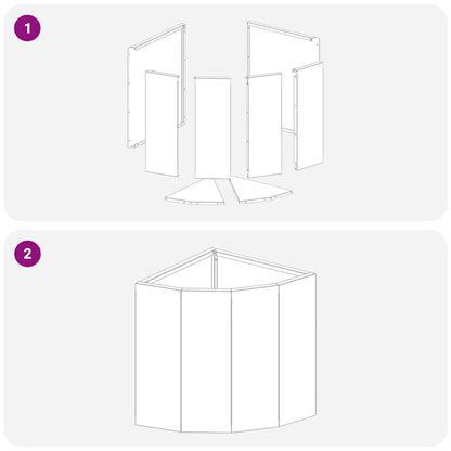 Vaso d'angolo Bianco 30 x 30 x 35 cm Acciaio