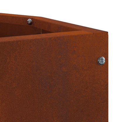 Vaso d'angolo Ruggine 30 x 30 x 35 cm acciaio corten | homemem39