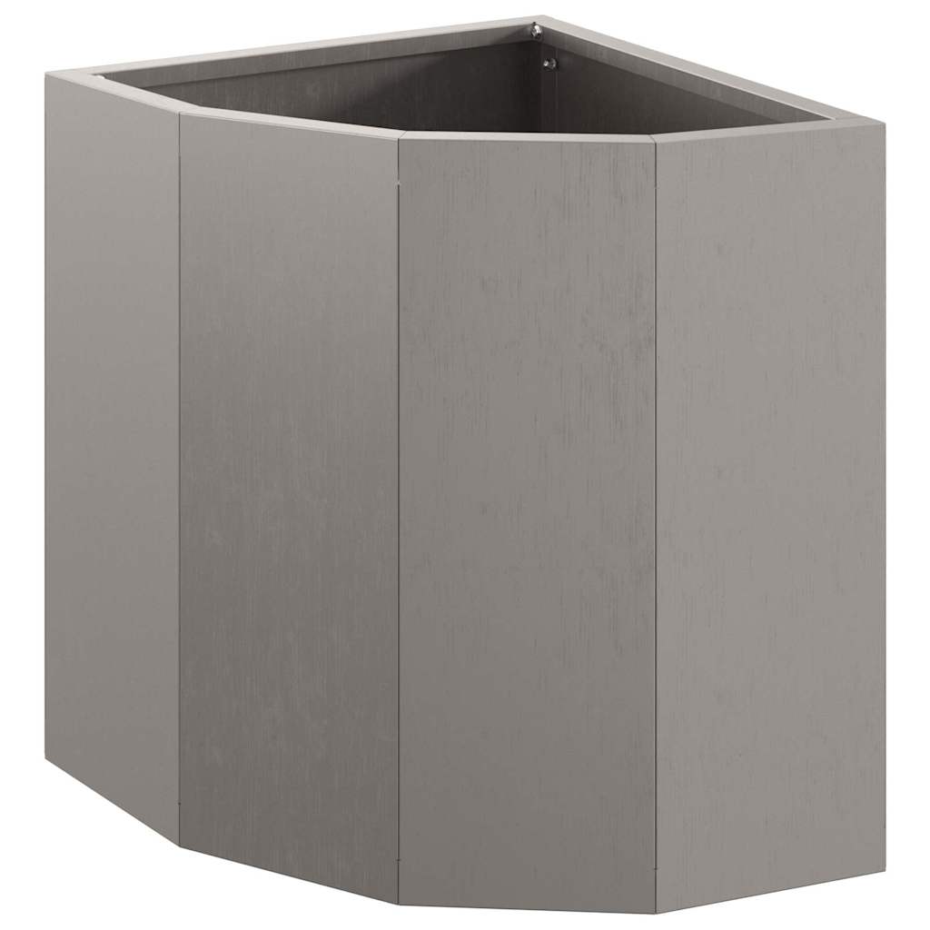 Vaso d'angolo Ruggine 30 x 30 x 35 cm acciaio corten
