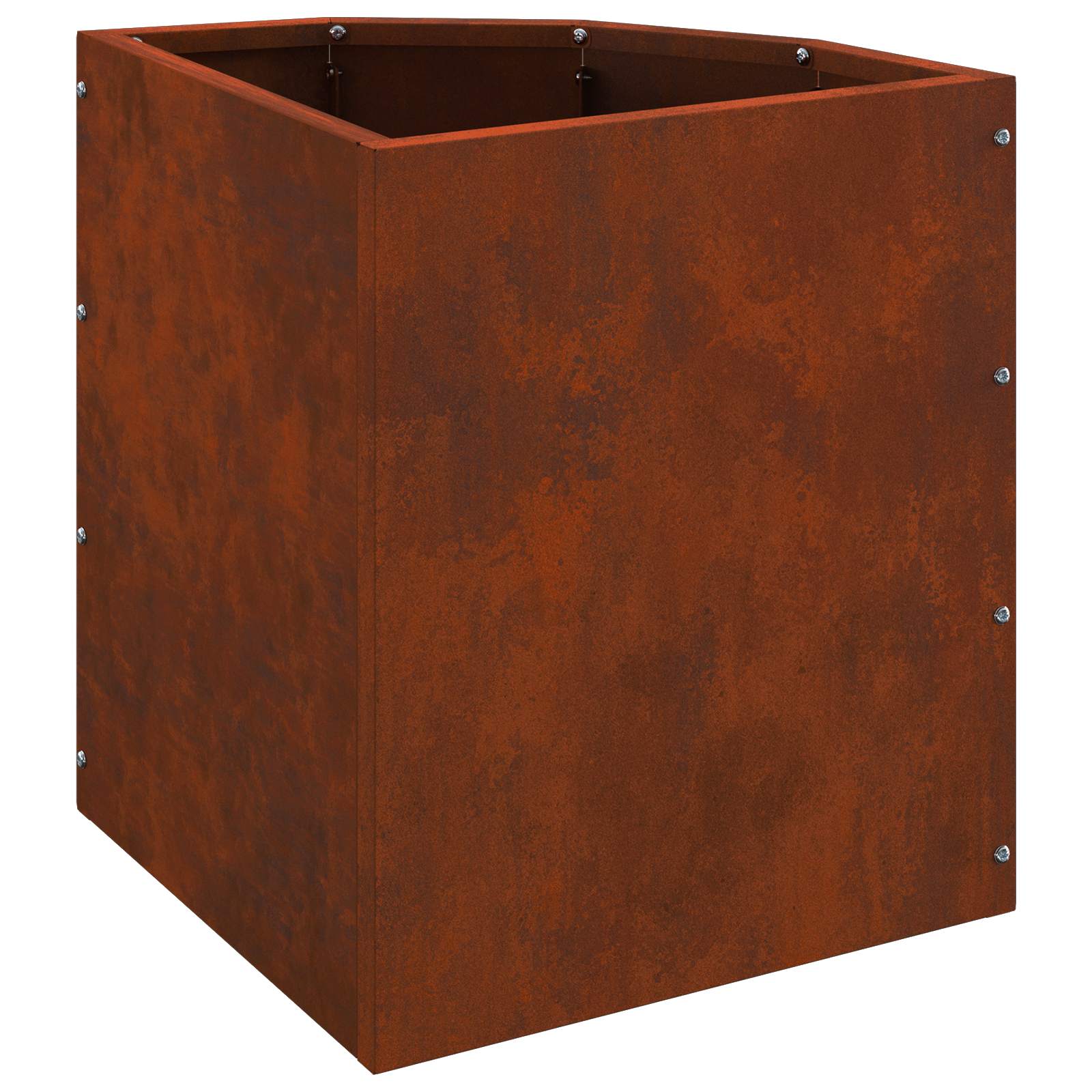 Vaso d'angolo Ruggine 30 x 30 x 35 cm acciaio corten | homemem39